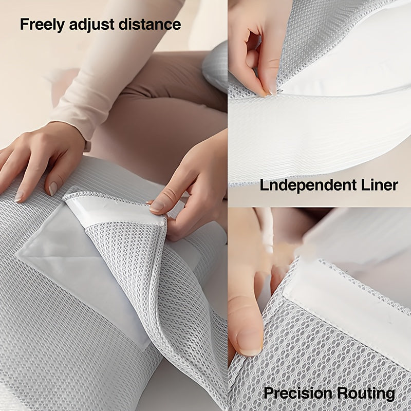 Adjustable Pregnancy Pillow – Ergonomic Side-Sleeper Support Cushion