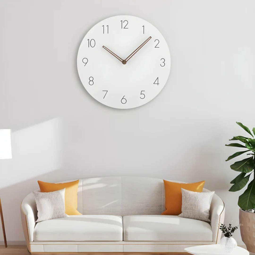 Nork Minimalist Wall Clock – Contemporary Wood-Design Silent Clock