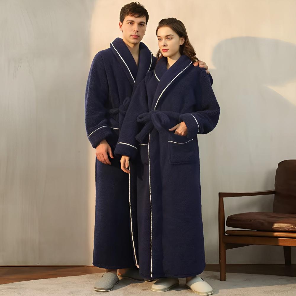 Sherpa Comfort Bathrobe – Ultra-Soft Plush Warm Robe