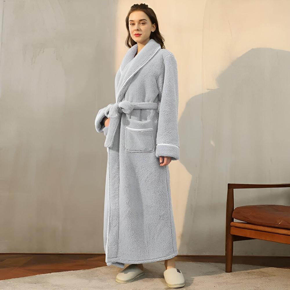 Sherpa Comfort Bathrobe – Ultra-Soft Plush Warm Robe