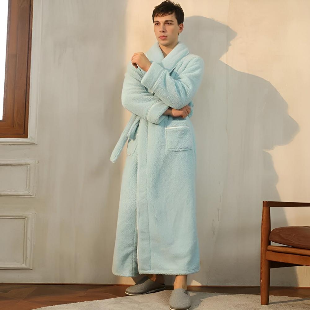 Sherpa Comfort Bathrobe – Ultra-Soft Plush Warm Robe