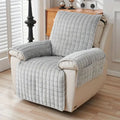 Snug Grid Recliner Cover – Stretch Non-Slip Textured Chair Slipcover