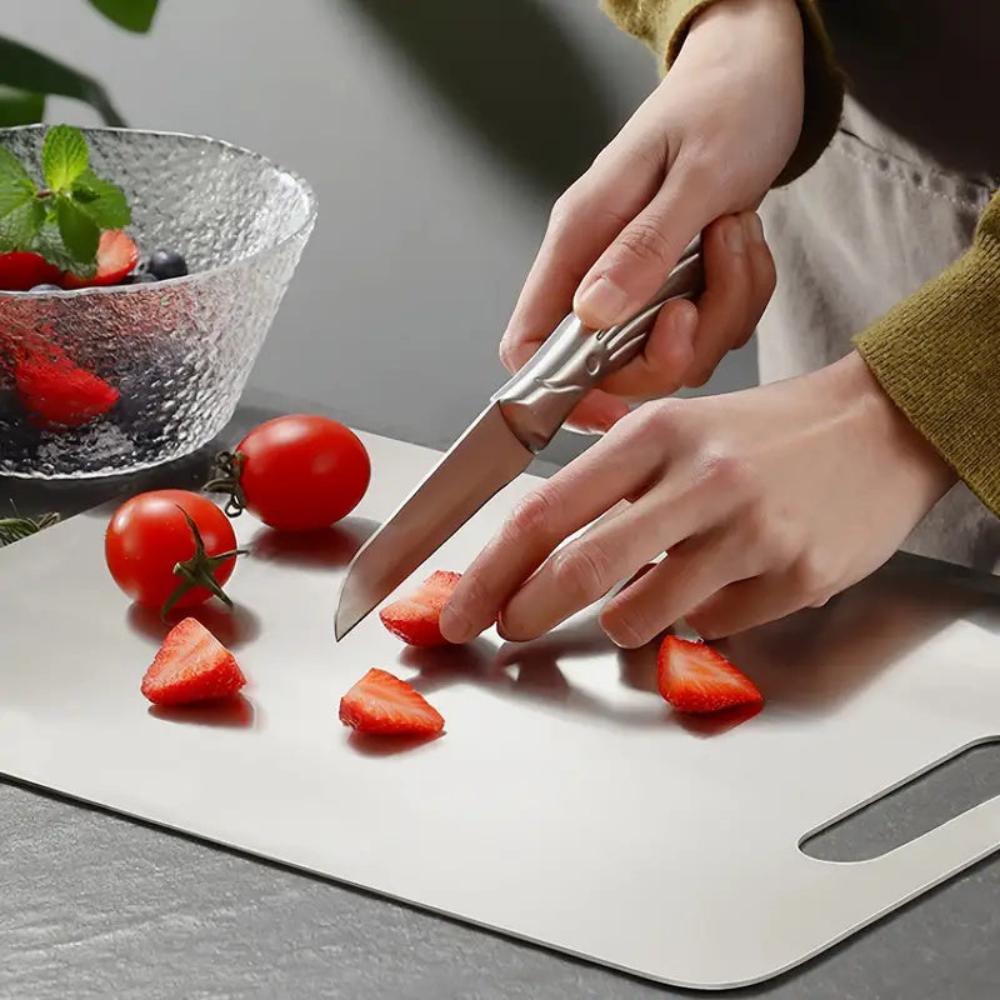 Premium Stainless Steel Chopping Board – Hygienic Durable Prep Board