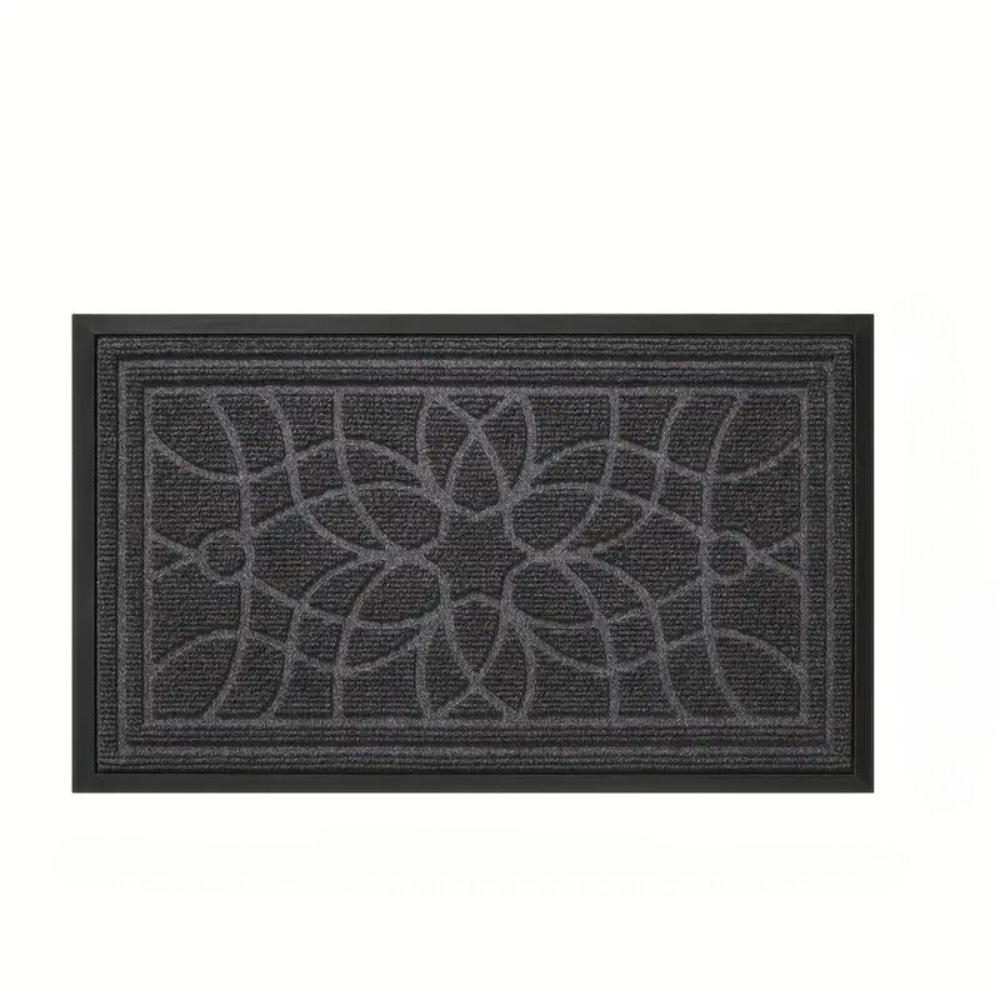 Mandala Patterned Door Mat – Absorbent Non-Slip Entryway Mat