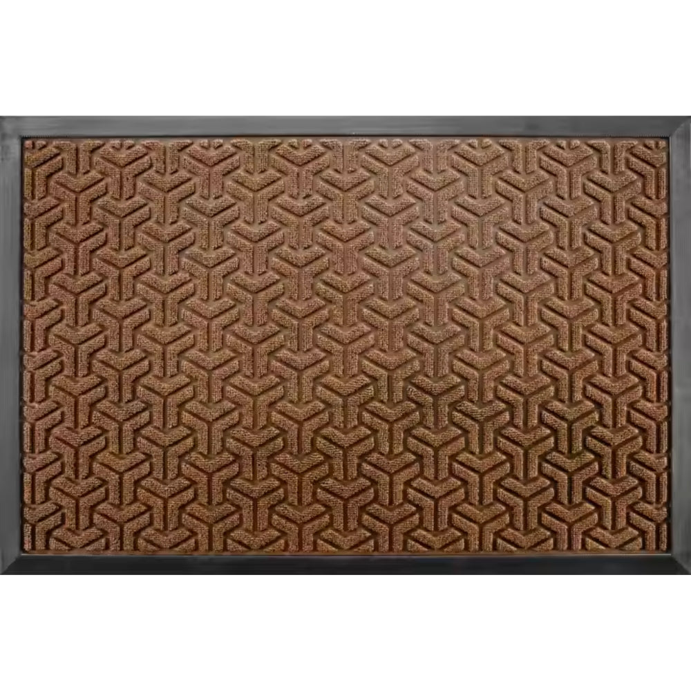 Geometric Entryway Door Mat – Absorbent Non-Slip Welcome Mat