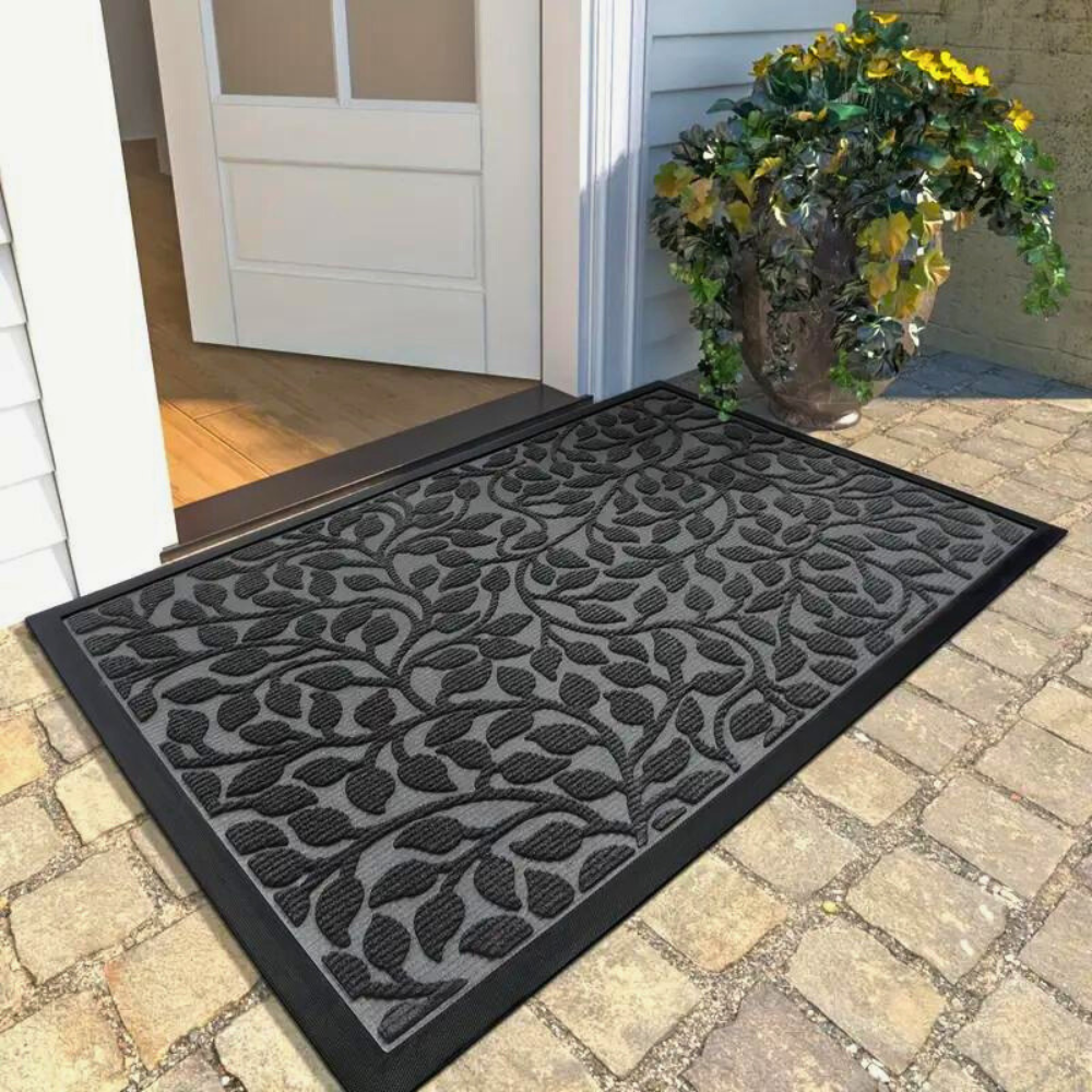 Olive Grove Elegance Door Mat – Absorbent Non-Slip Entryway Mat