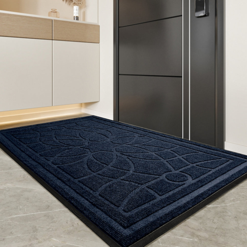 Mandala Patterned Door Mat – Absorbent Non-Slip Entryway Mat