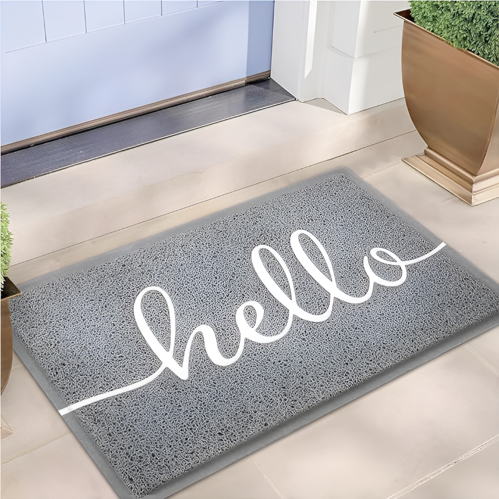 Hello Luxe Door Mat – Stylish Absorbent Non-Slip Entryway Mat