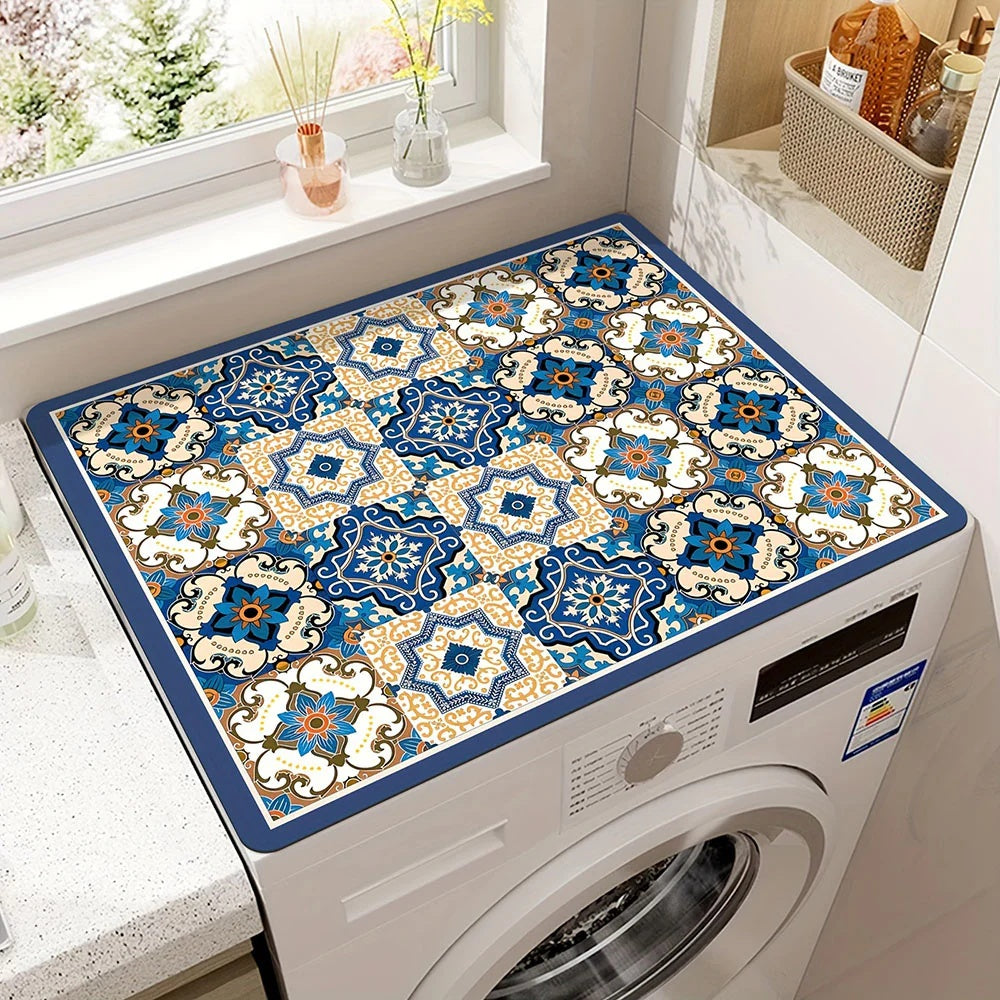 BohoShield Appliance Mat – Absorbent Protective Washer & Dryer Mat