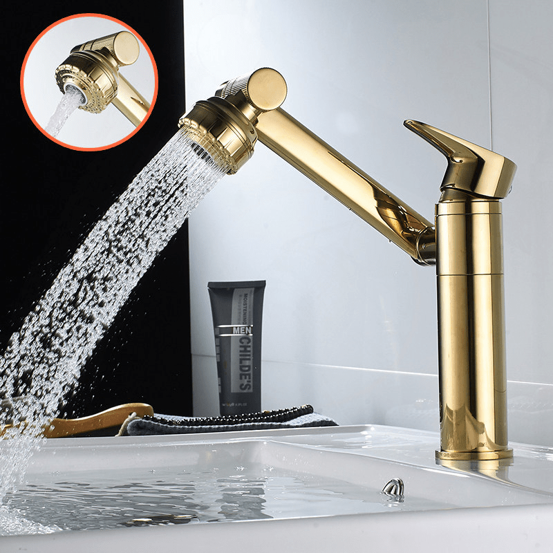 FLEXISPOUT 360° Flexible Faucet Sprayer – Rotating Sink Tap Extender