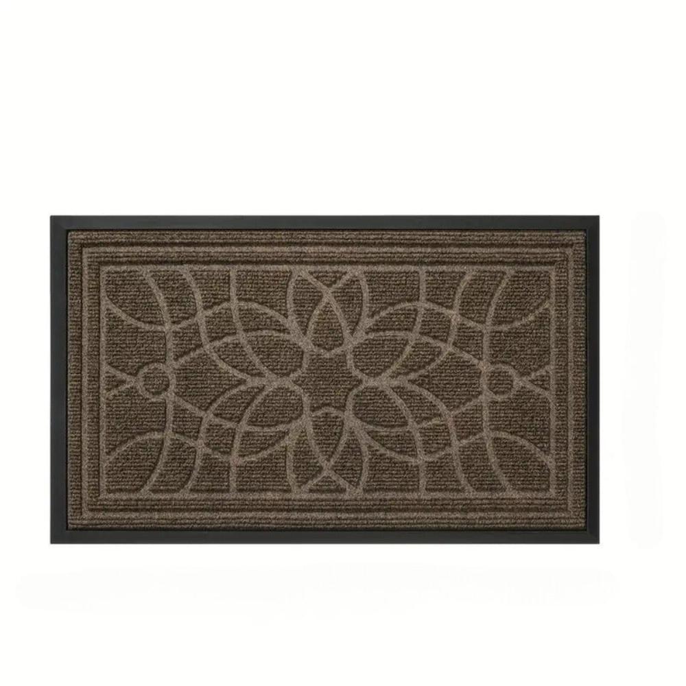 Mandala Patterned Door Mat – Absorbent Non-Slip Entryway Mat