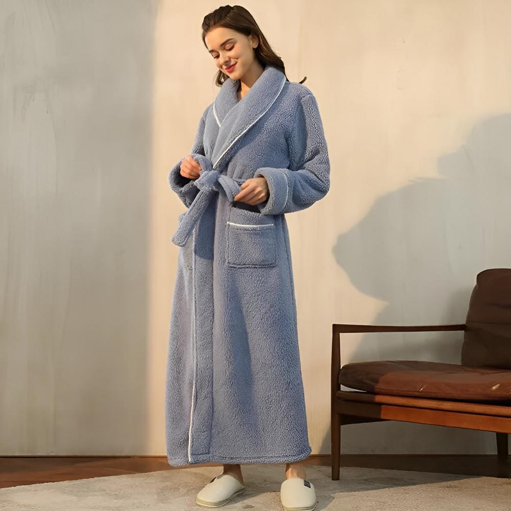 Sherpa Comfort Bathrobe – Ultra-Soft Plush Warm Robe