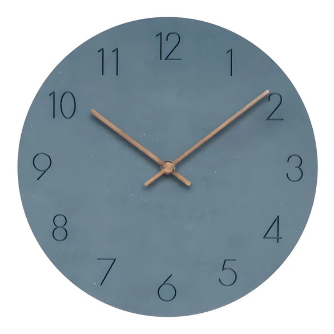 Nork Minimalist Wall Clock – Contemporary Wood-Design Silent Clock