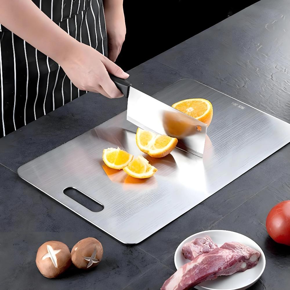 Premium Stainless Steel Chopping Board – Hygienic Durable Prep Board