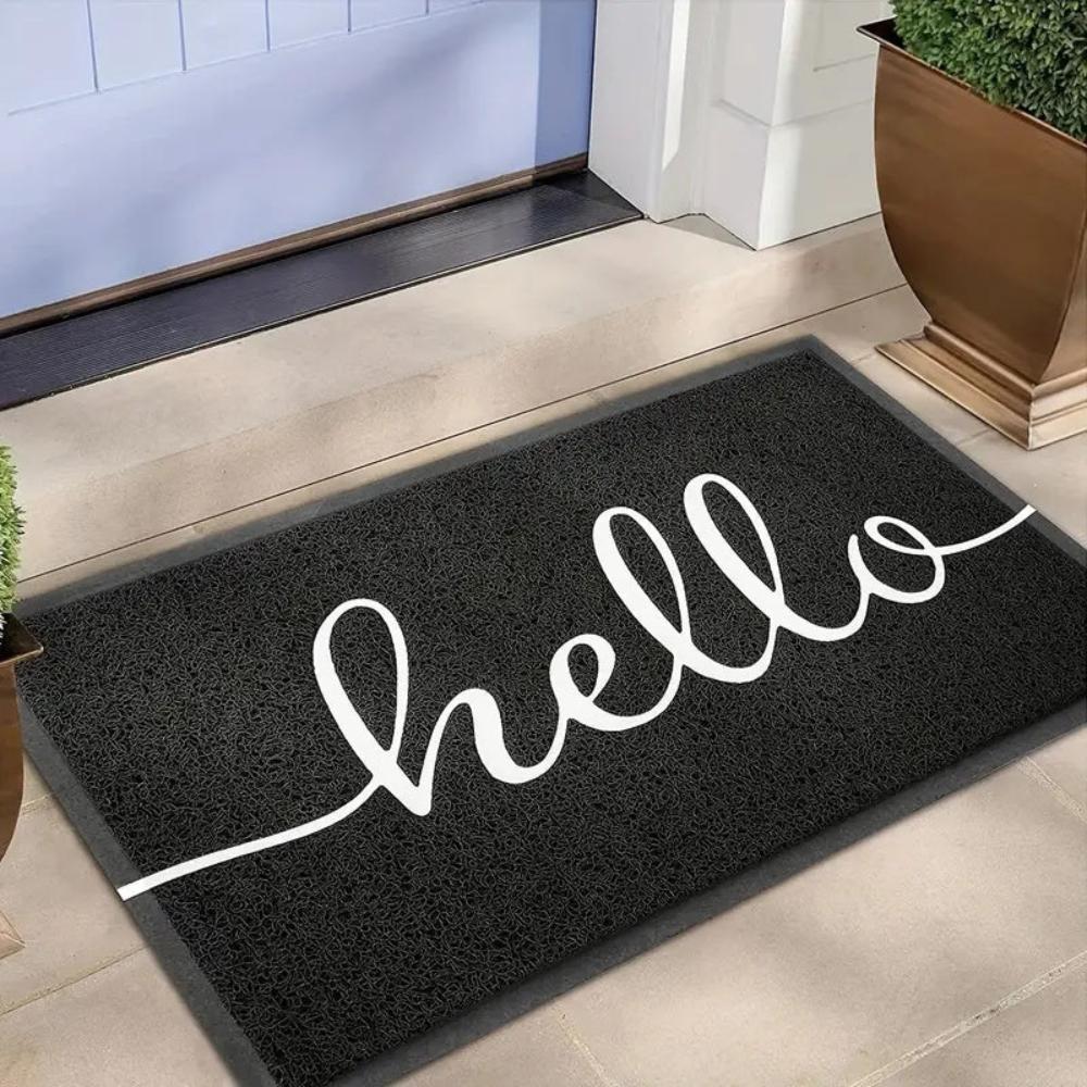 Hello Luxe Door Mat – Stylish Absorbent Non-Slip Entryway Mat
