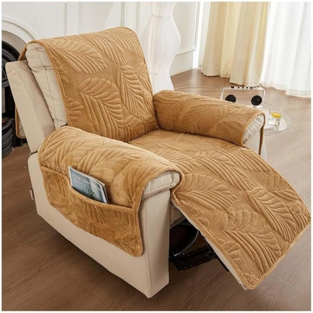 Verdant Leaf Recliner Cover – Non-Slip Washable Stretch Chair Slipcover