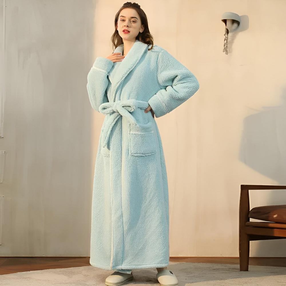 Sherpa Comfort Bathrobe – Ultra-Soft Plush Warm Robe