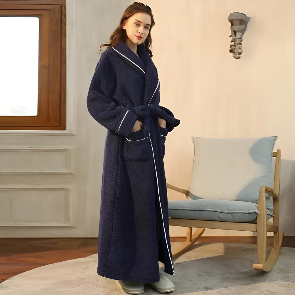 Sherpa Comfort Bathrobe – Ultra-Soft Plush Warm Robe