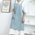 Minimalist Cross-Back Apron – Comfortable Linen-Style Kitchen Apron