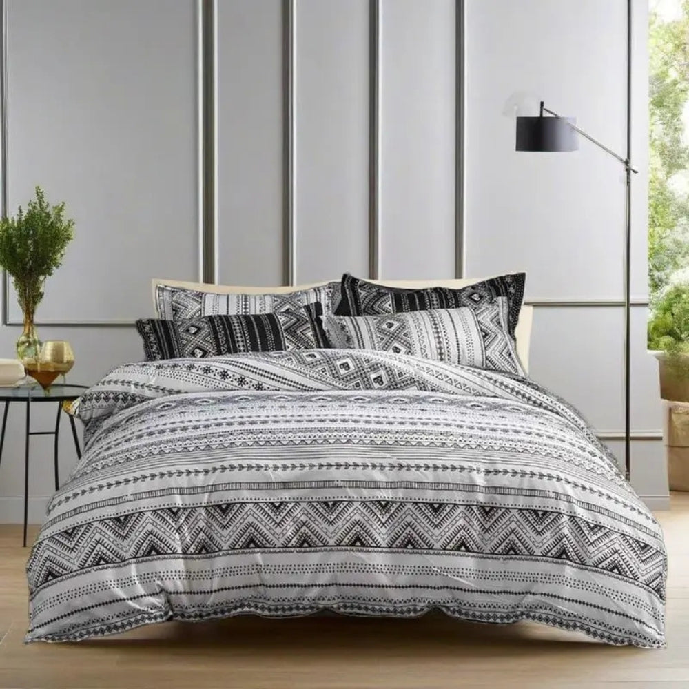 Avenzo Modern Boho Duvet Cover Set – Stylish Geometric Bedding