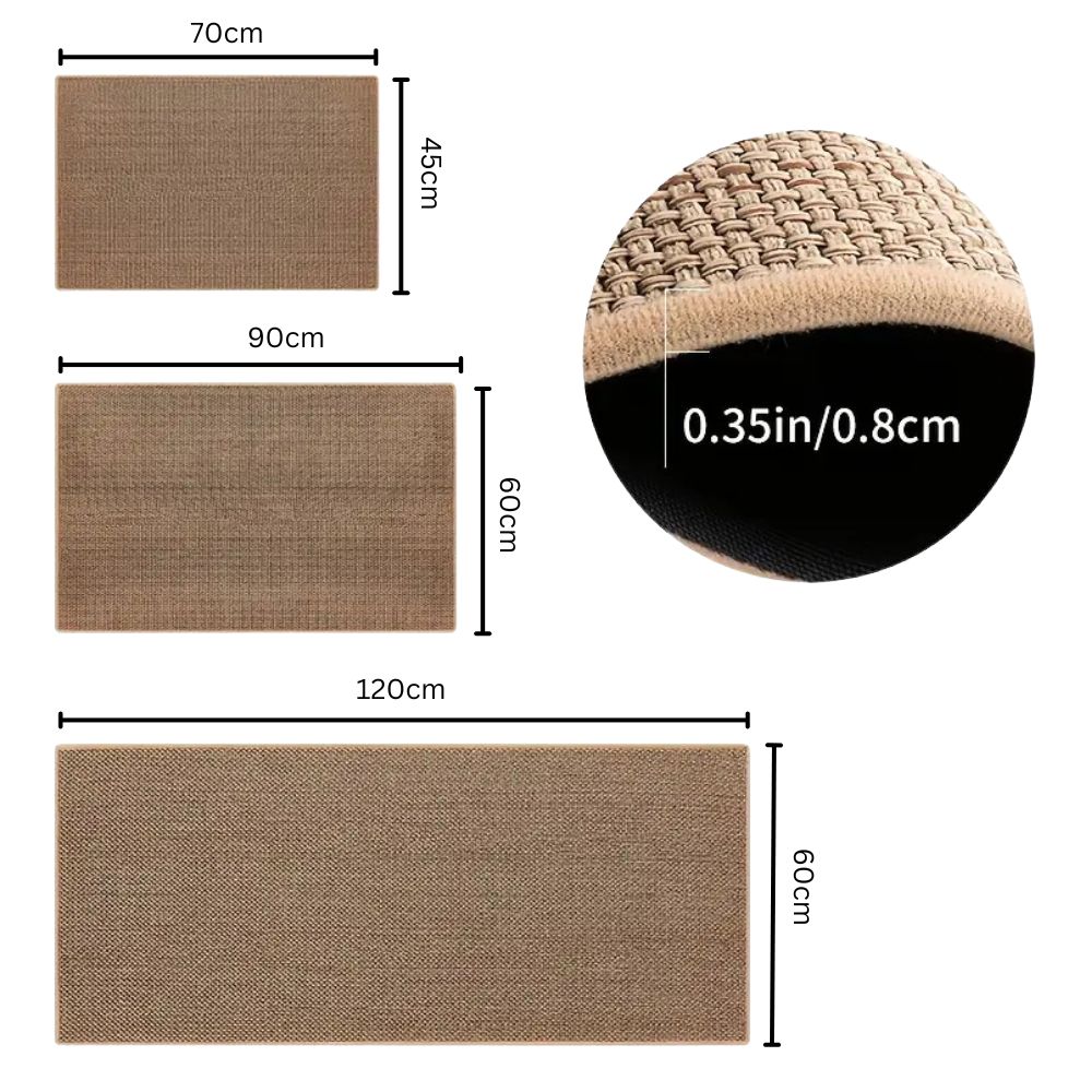 Braided Comfort Non-Slip Bath Mat – Soft Absorbent Woven Bathroom Rug
