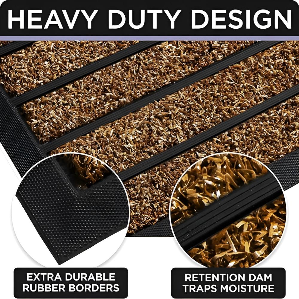 Stripe Master Door Mat – Absorbent Non-Slip Striped Entryway Mat