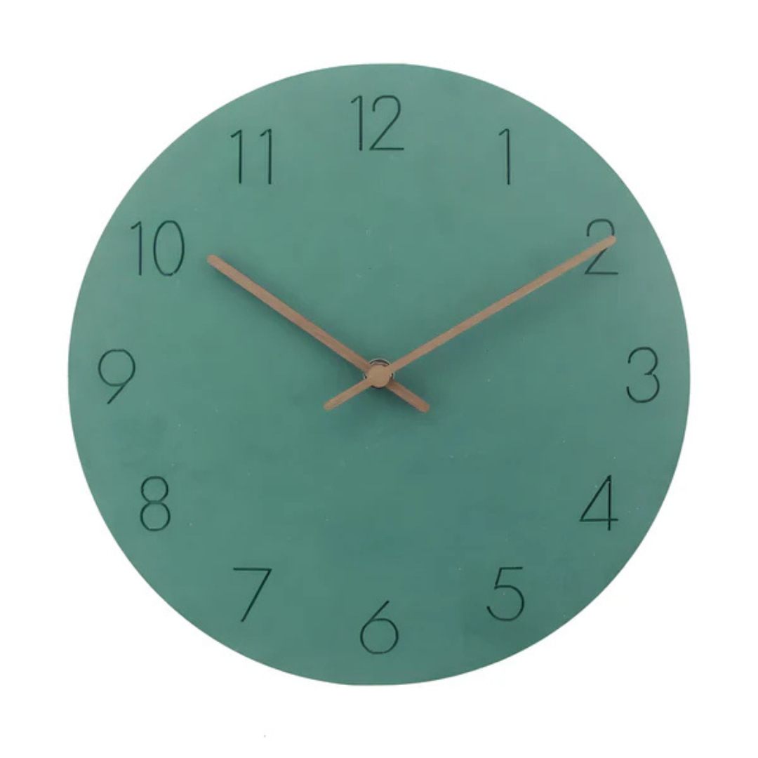 Nork Minimalist Wall Clock – Contemporary Wood-Design Silent Clock