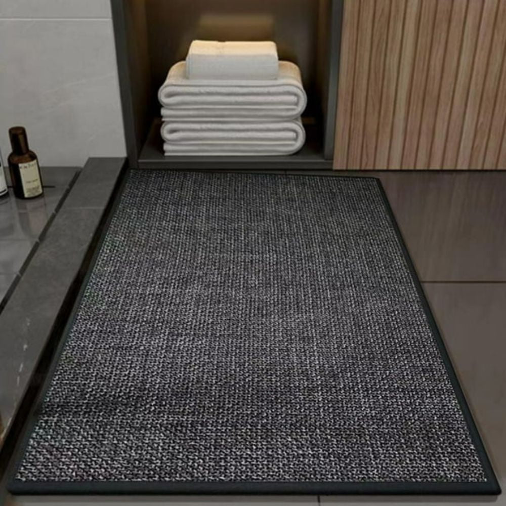 Braided Comfort Non-Slip Bath Mat – Soft Absorbent Woven Bathroom Rug