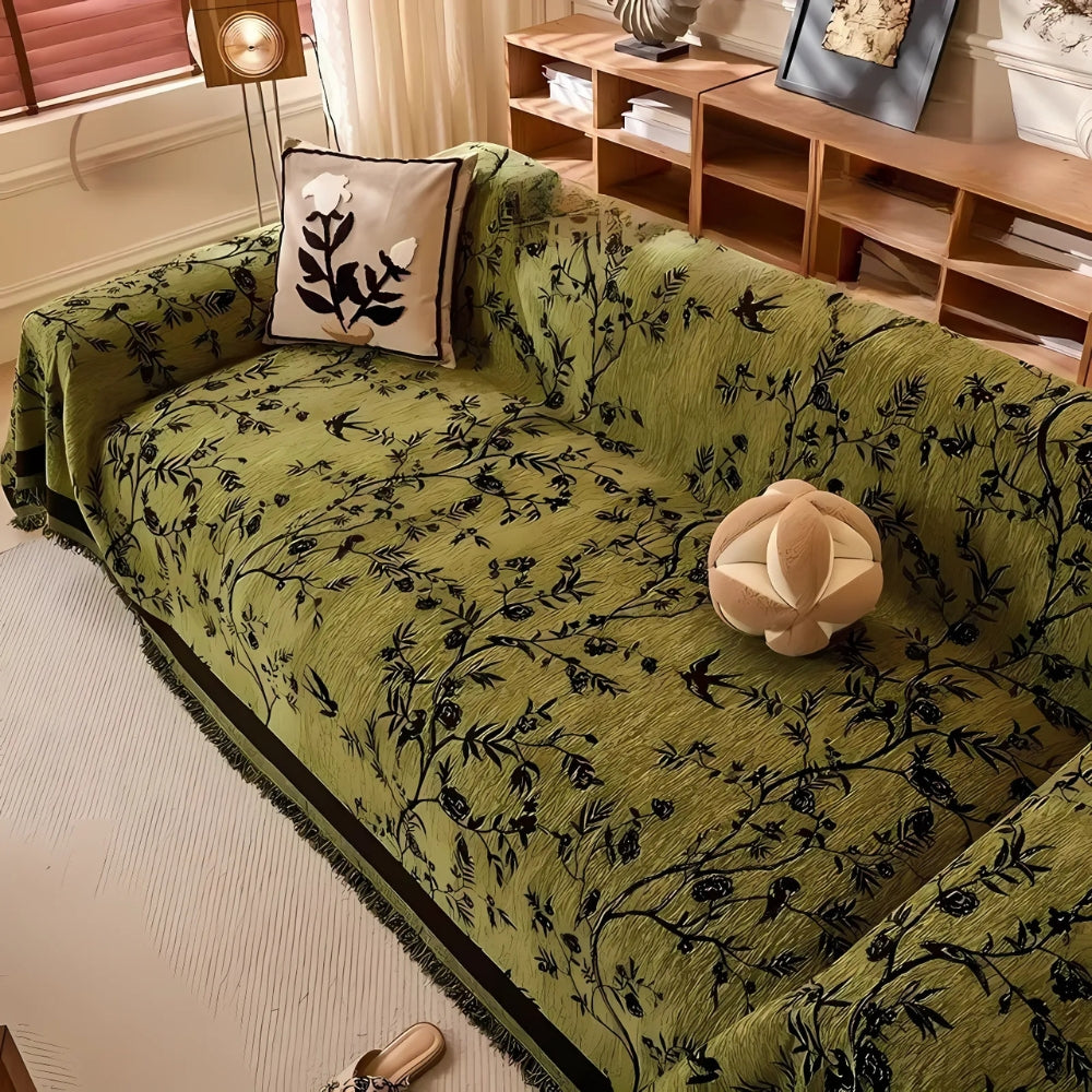 Ormel Elegant Chenille Sofa Cover – Soft Woven Couch Slipcover