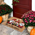 Gnome Wonderland Welcome Mat – Festive Non-Slip Door Mat