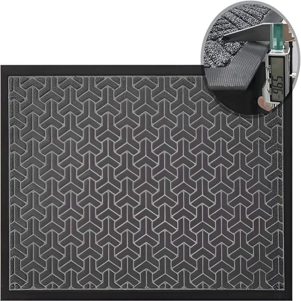 Geometric Entryway Door Mat – Absorbent Non-Slip Welcome Mat