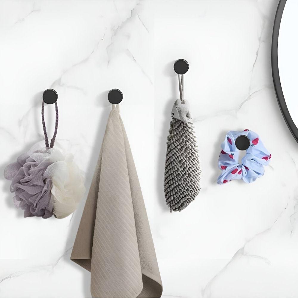 Grip Lock Shower Hooks – Strong Adhesive Waterproof Bathroom Hooks