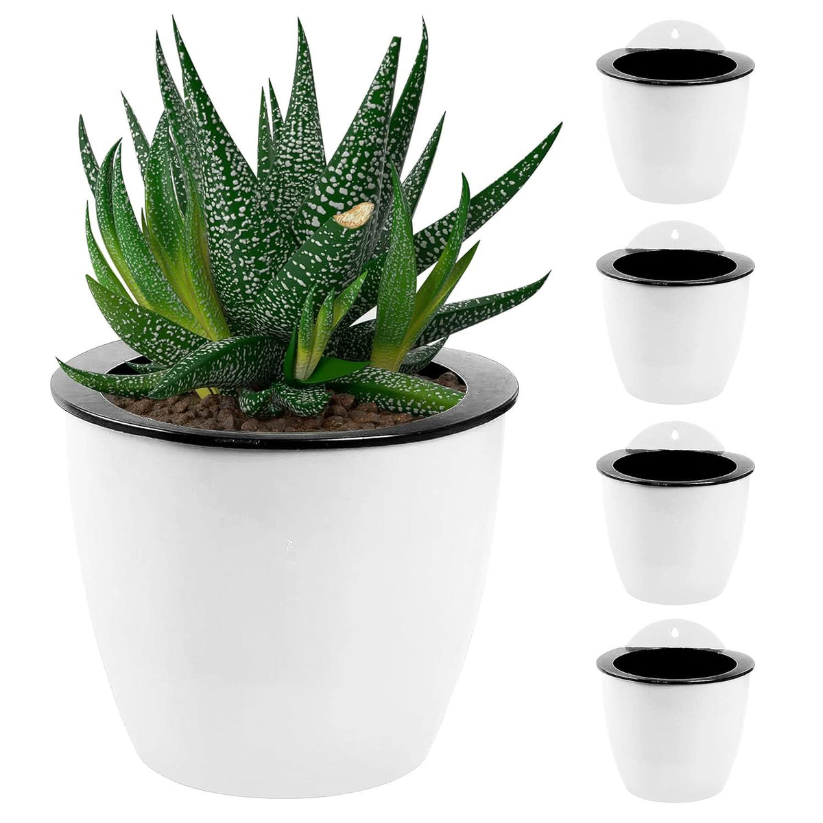 Plantiva Vertical Self-Watering Planter – Modern Stackable Plant Pot