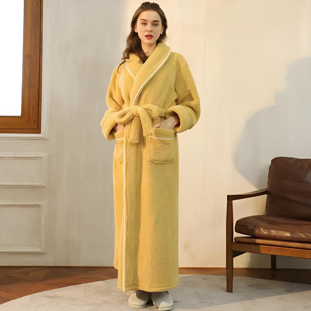 Sherpa Comfort Bathrobe – Ultra-Soft Plush Warm Robe