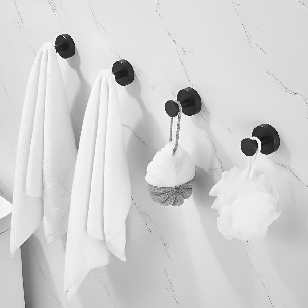 Grip Lock Shower Hooks – Strong Adhesive Waterproof Bathroom Hooks
