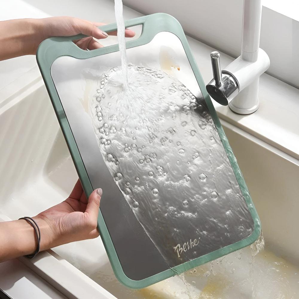 Double-Sided Stainless Steel Chopping Board – Hygienic Prep Board