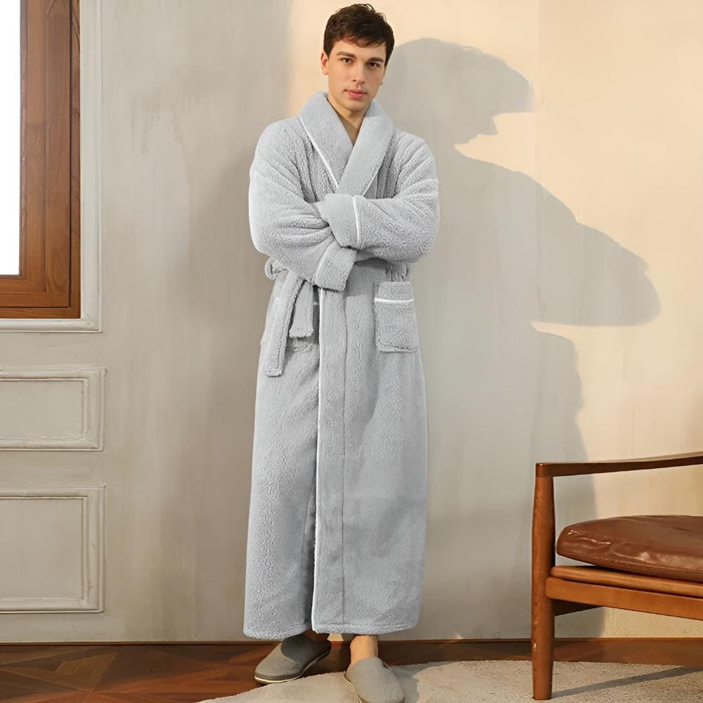 Sherpa Comfort Bathrobe – Ultra-Soft Plush Warm Robe