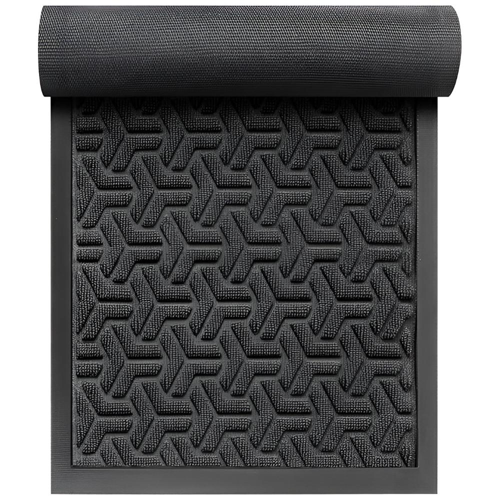Geometric Entryway Door Mat – Absorbent Non-Slip Welcome Mat