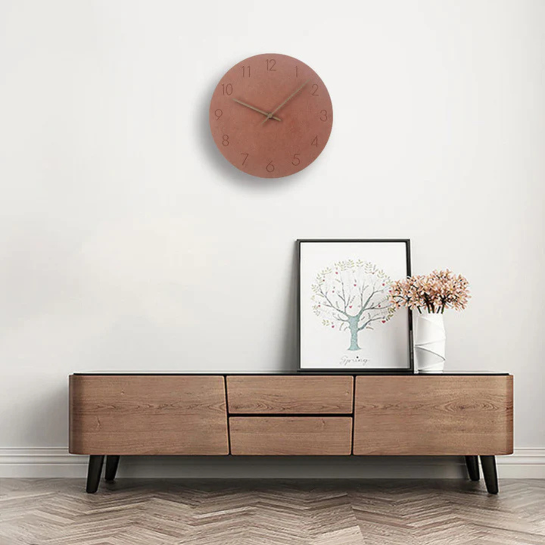 Nork Minimalist Wall Clock – Contemporary Wood-Design Silent Clock