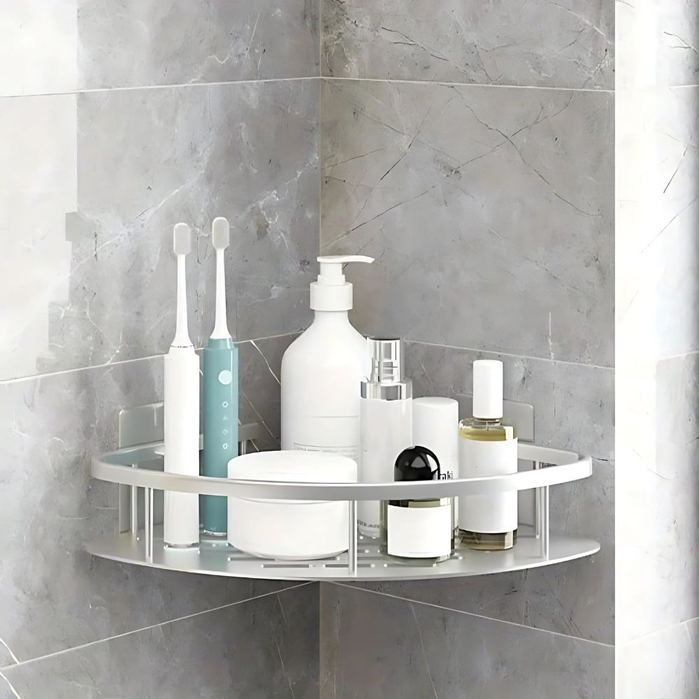 Aluma Curve Shower Caddy – Rustproof Aluminium Shelf Organizer
