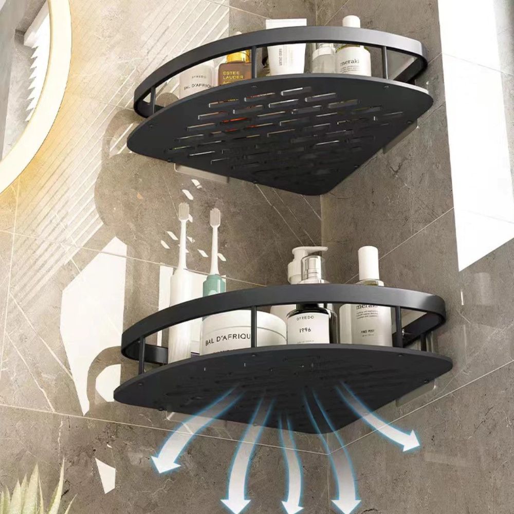 Aluma Curve Shower Caddy – Rustproof Aluminium Shelf Organizer