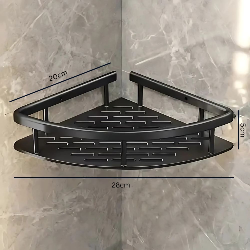Aluma Curve Shower Caddy – Rustproof Aluminium Shelf Organizer