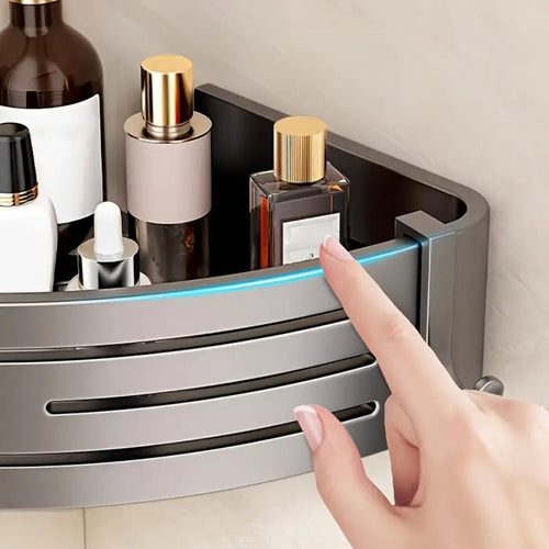 Aluminium Corner Shower Caddy Rack – Rustproof Bathroom Organizer