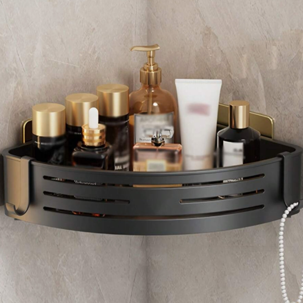 Aluminium Corner Shower Caddy Rack – Rustproof Bathroom Organizer