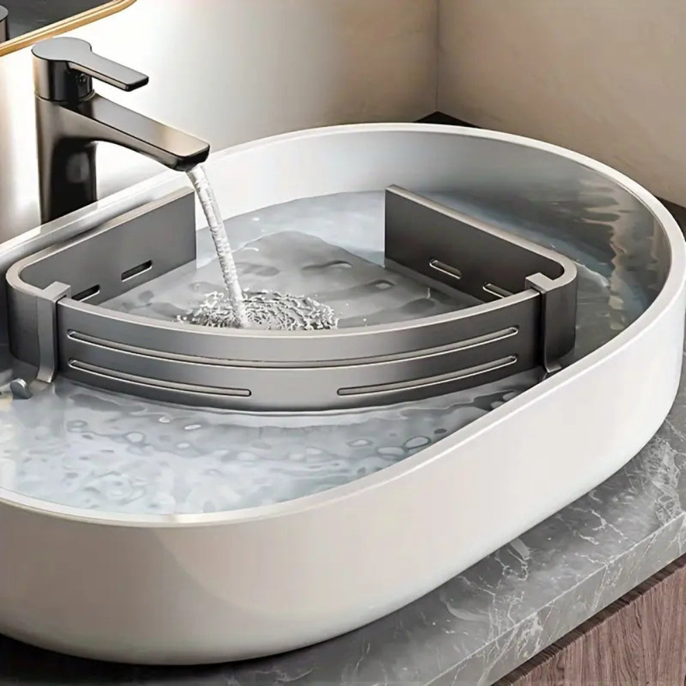 Aluminium Corner Shower Caddy Rack – Rustproof Bathroom Organizer