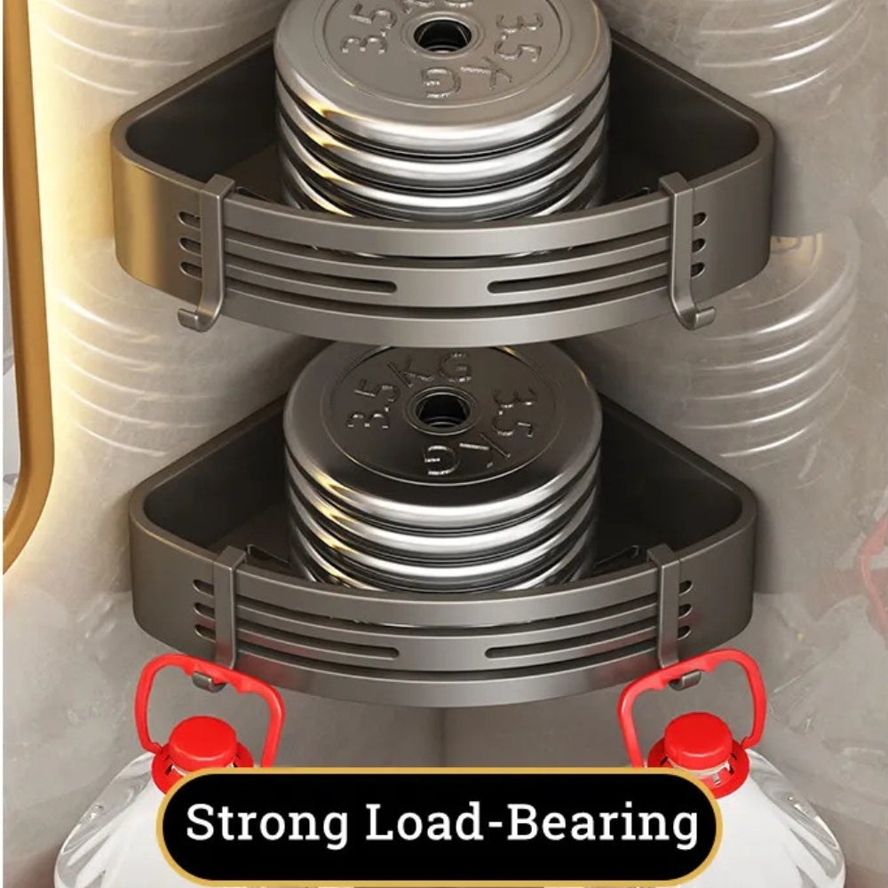 Aluminium Corner Shower Caddy Rack – Rustproof Bathroom Organizer