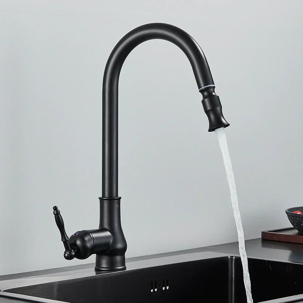 SMARTSPOUT Pull-Out Kitchen Faucet – Antique Bronze Mixer Tap