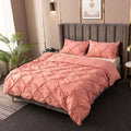 Amore Luxury Pinch Pleat Duvet Cover Set – Elegant Textured Bedding