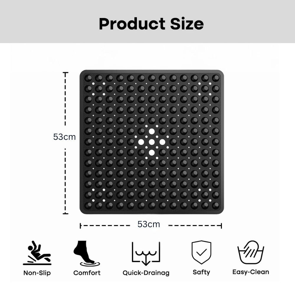 Non-Slip Bath Safety Suction Mat – Secure Comfort for Tub & Shower