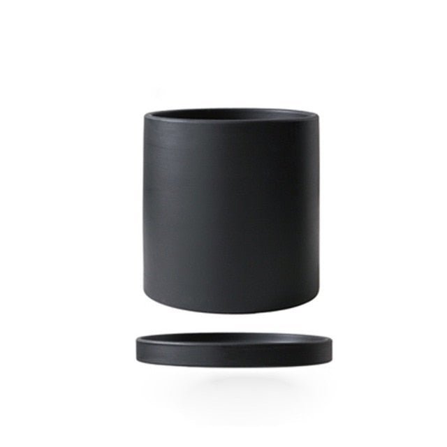 PLANTIVA Ceramic Plant Pot with Saucer – Elegant Indoor Planter